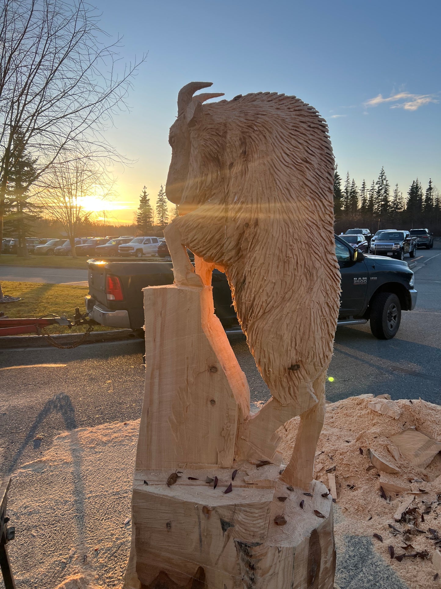 Mountain Goat sculpture