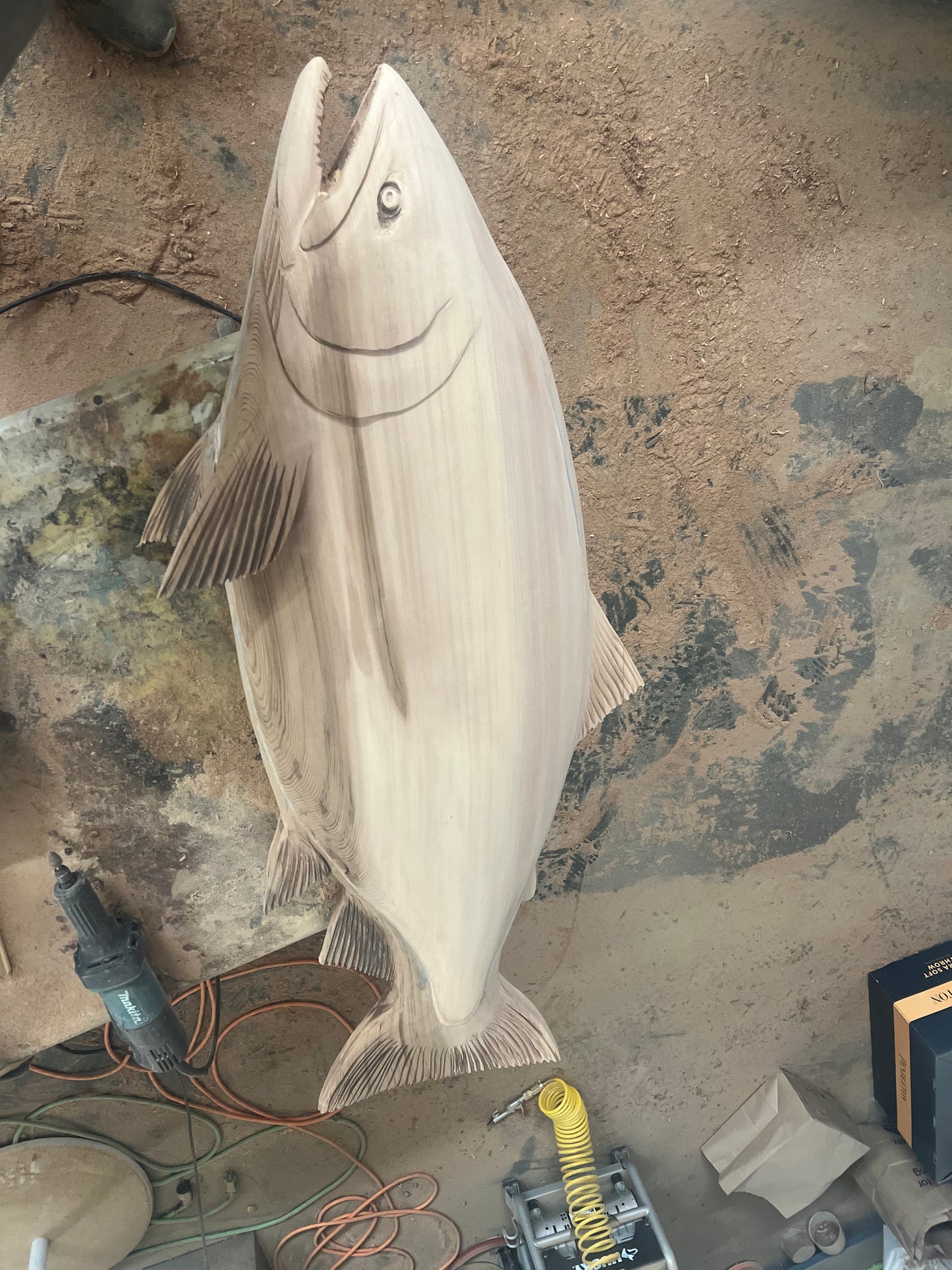 King Salmon wall Carving
